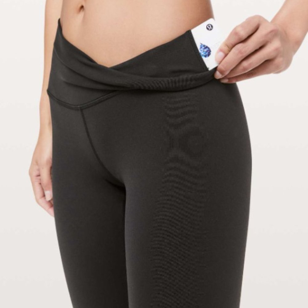 Lululemon Wunder Under High-Rise (9 inches) Tight *Full-On Luon 28" Black size 4 - Picture 2 of 11